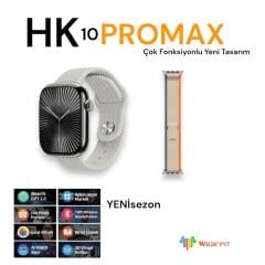 HK10 Pro Max Akıllı Saat Gümüş