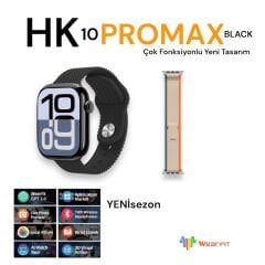 HK10 Pro Max Akıllı Saat Siyah