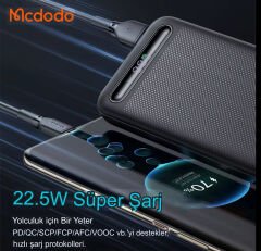 McDodo 10000mAh Dijital Ekranlı Power bank