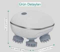 Kafa Bel Boyun Tüm Vücutta Kullanabilir Masaj Aleti Taşınabilir