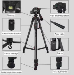 NeePho NP-8830 Profesyonel Tripod